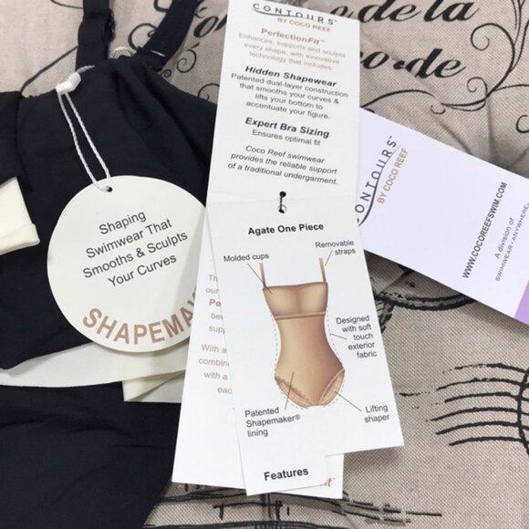 Coco Reef Contours Ruffled Strapless Tummy-Control - Picture 7 of 10